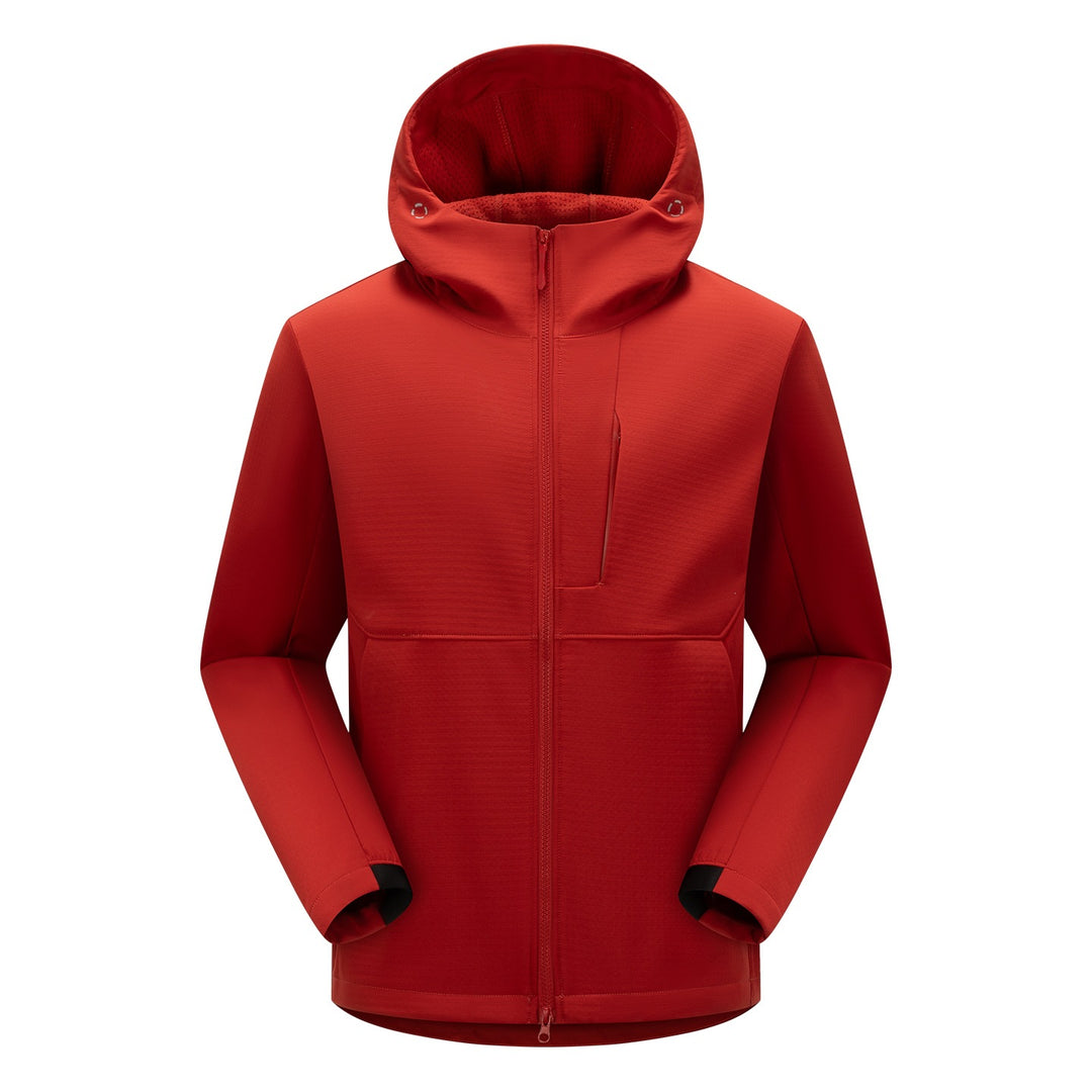 Herren Softshell-Funktionsjacke mit Wattierung, Kapuze & Zwei-Wege-Reißverschluss Drune