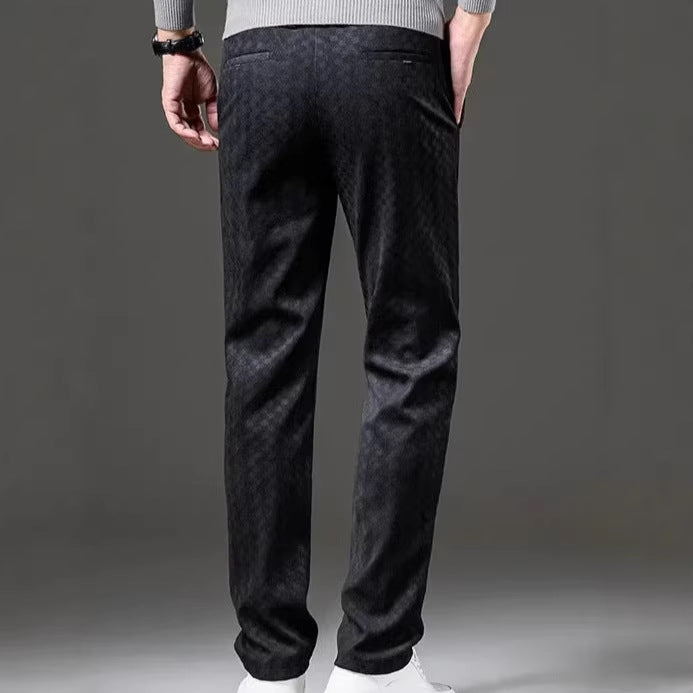 Herren Modische Freizeit-Hose mit Karomuster