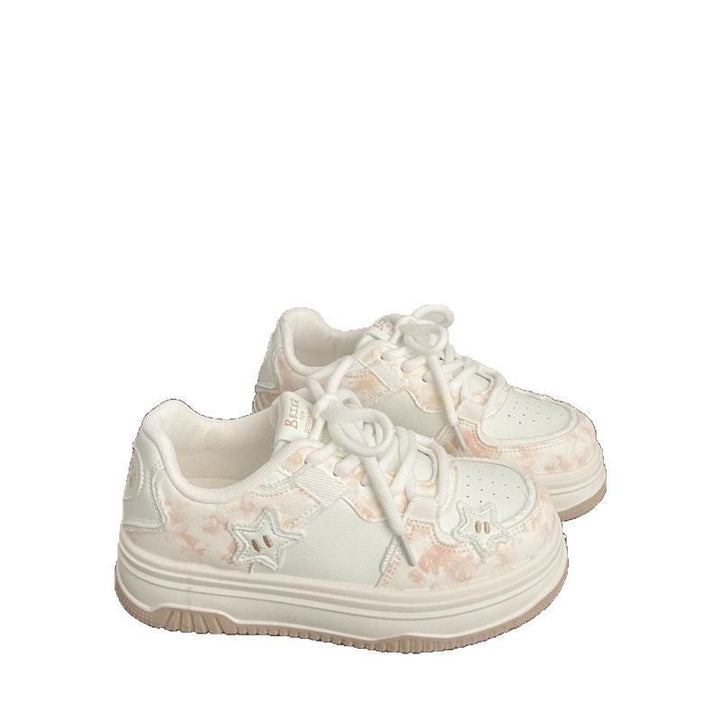 Damen Sneakers mit verspielten Sternen-Applikationen und dämpfender Sohle Drune