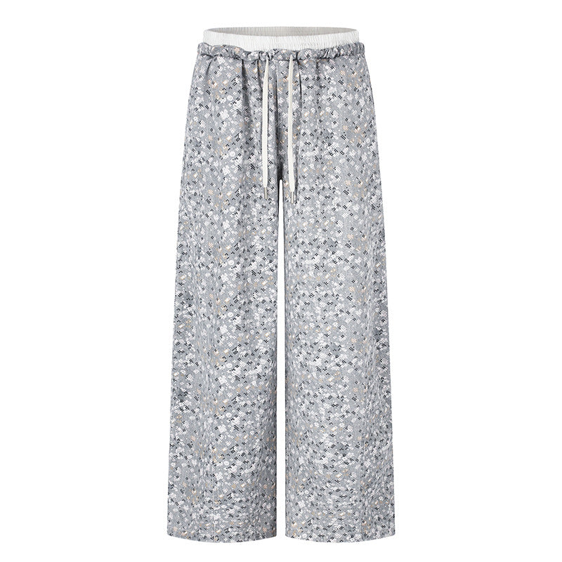 Damen Palazzo‑Glitzerhose mit elastischem Bund und Kordelzug Drune