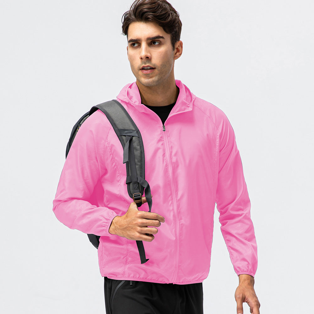 Herren leichte Laufjacke mit atmungsaktiven Eigenschaften und reflektierendem Design Drune