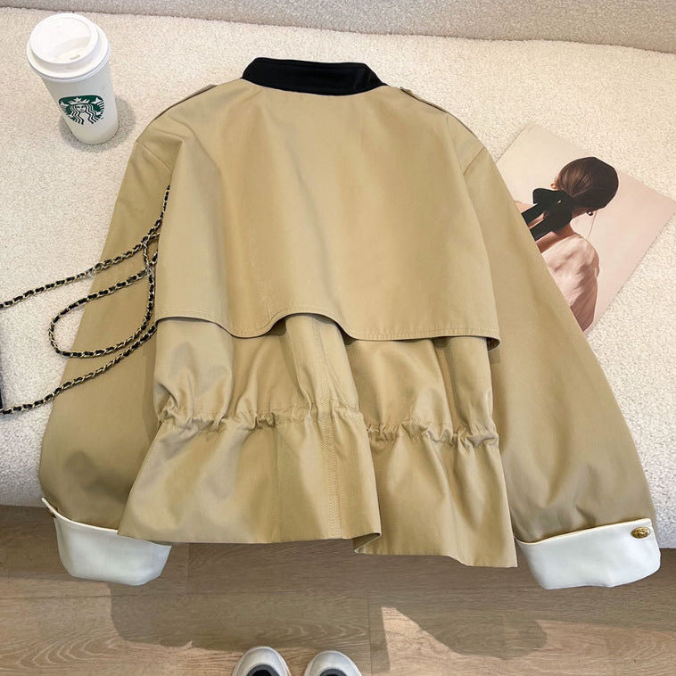 Damen Modische Jacke mit verschließbarer Front Drune