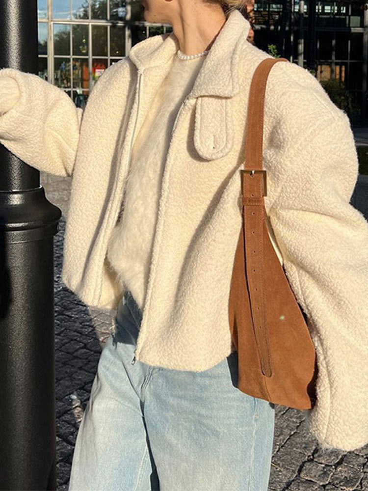 Damen Kuscheljacke im stylischen Oversized-Design Drune