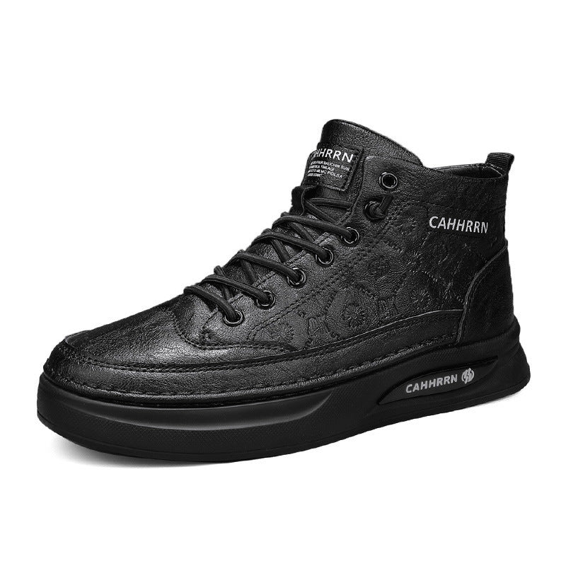 Damen Modische High-Top Sneakers mit atmungsaktiver Oberflächenstruktur Drune