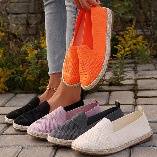 Damen Espadrilles mit atmungsaktivem Netzdesign und flexibler Sohle Drune