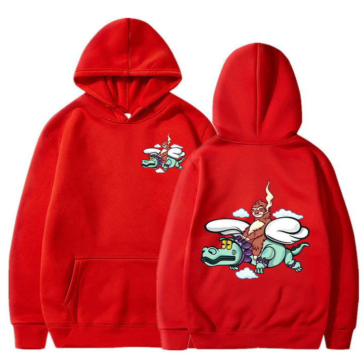 Damen Kapuzenpullover mit verspieltem Grafikdesign und hochwertiger Verarbeitung Drune