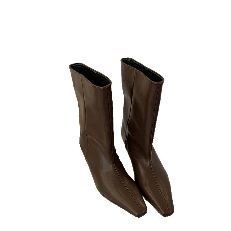 Damen Elegante Stiefeletten mit hohem Absatz Drune