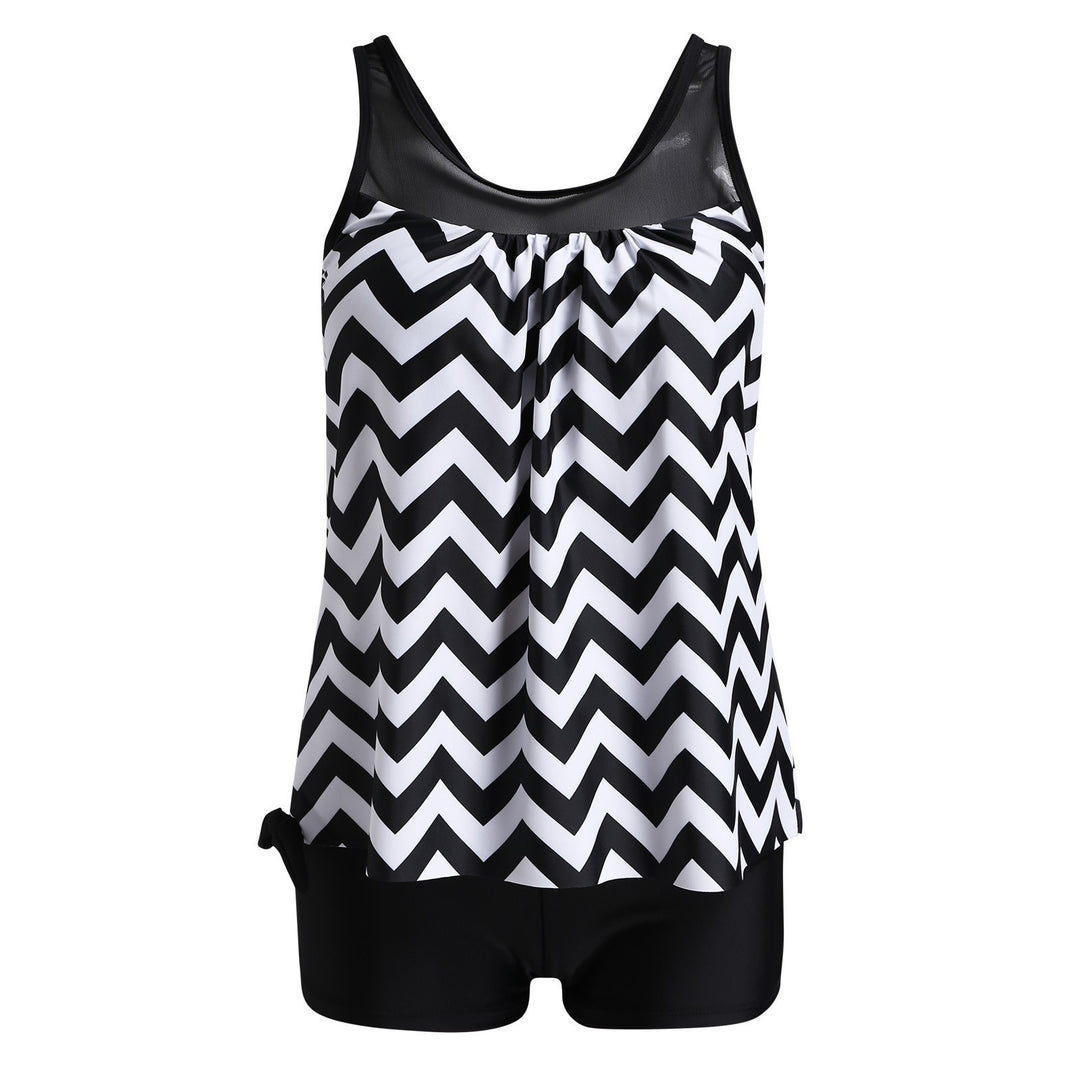 Damen Sportliches Strandoutfit mit modischer Raffung Drune