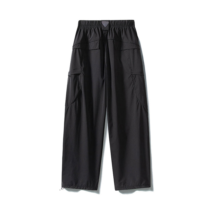 Herren Tech-Cargo-Hose aus wind- und wasserabweisendem Nylon mit elastischem Bund & Multifunktionstaschen Drune