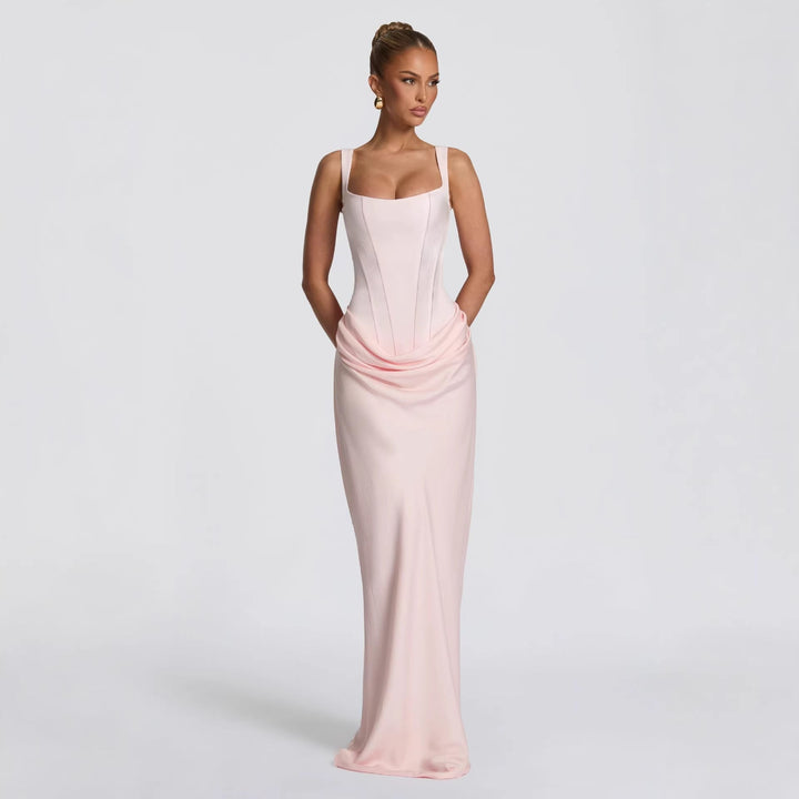Damen Elegantes Hochzeitskleid mit Korsett-Detail Drune