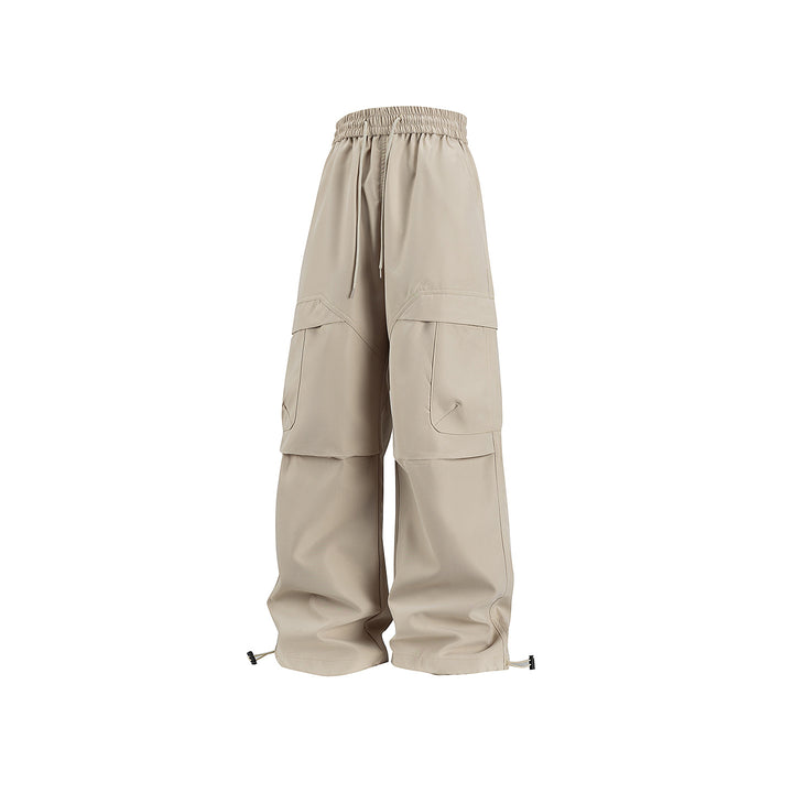 Unisex Weite Cargo-Hose im Utility-Baggy-Stil mit Elastikbund und verstellbaren Beinabschlüssen Drune