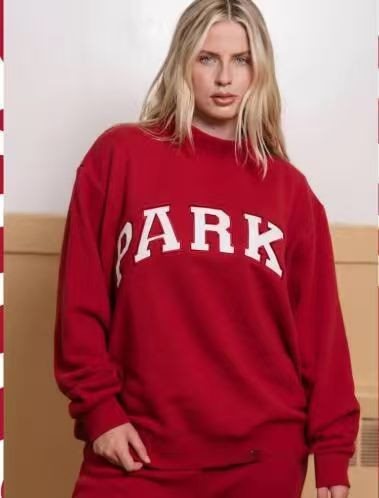 Damen Gemütliches Freizeit-Set mit Oversize kurz geschnittenem Sweatshirt und elastischen Baumwoll-Shorts Drune