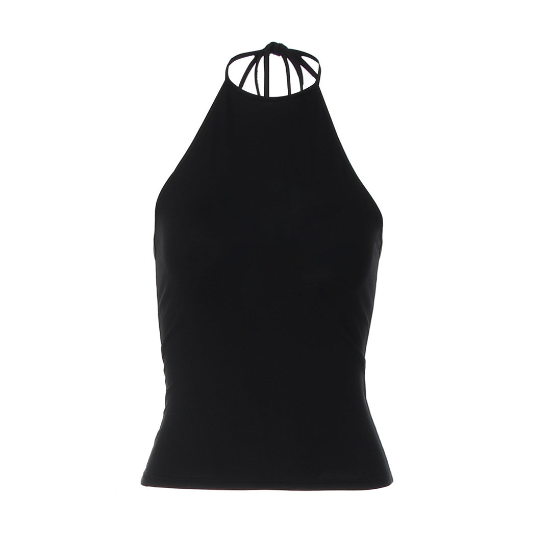 Damen Haltertop aus elastischem Material Drune