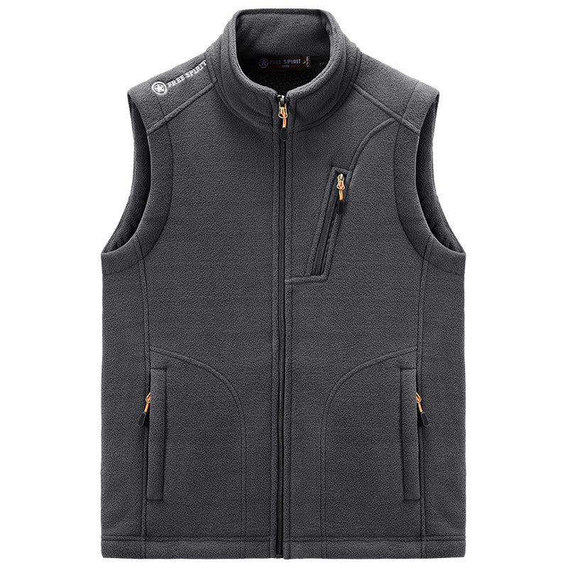Herren Fleece-Thermoweste mit Organizer-Brusttasche und windhemmender Struktur Drune