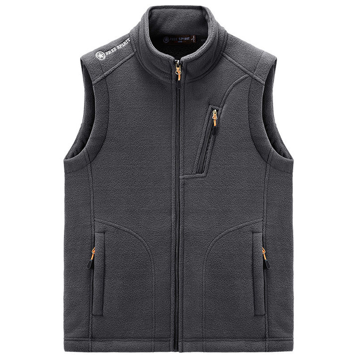 Herren Fleece-Thermoweste mit Organizer-Brusttasche und windhemmender Struktur Drune