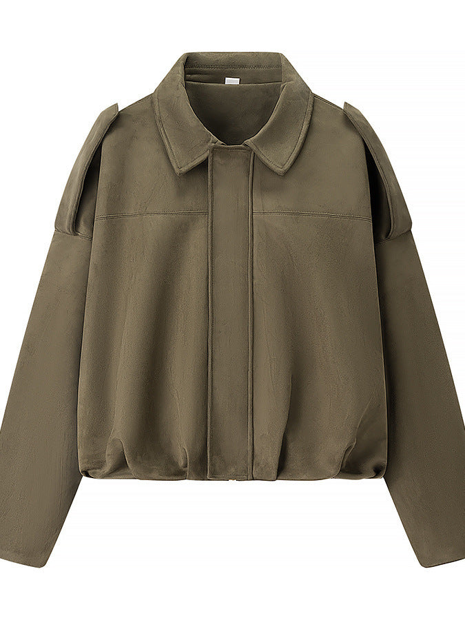 Damen cropped Übergangsjacke mit modernen Details und lässiger Passform Drune
