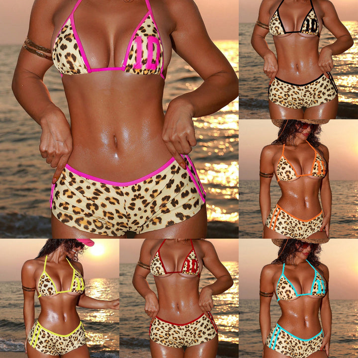 Damen Triangel-Bikini mit auffälligem Animal-Print und sportlichem Schnitt Drune