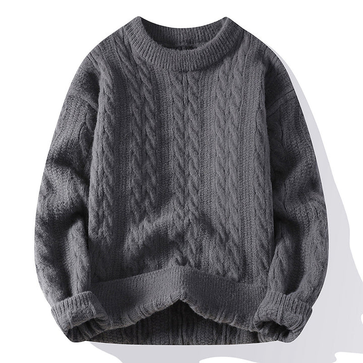 Damen Grobstrick Pullover mit Zopfmuster Drune 1787964764