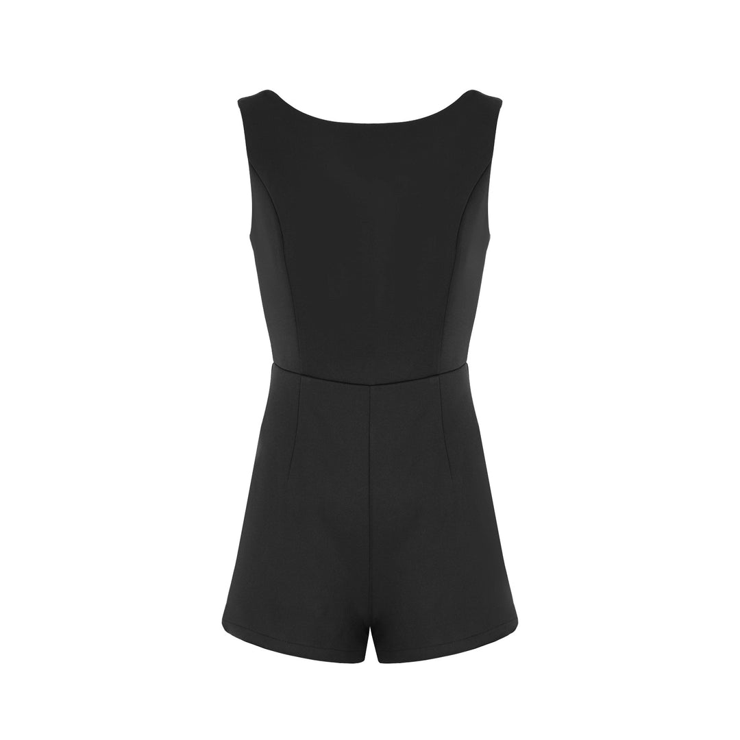 Damen Eleganter Jumpsuit mit figurbetonendem Schnitt und raffinierten Details Drune