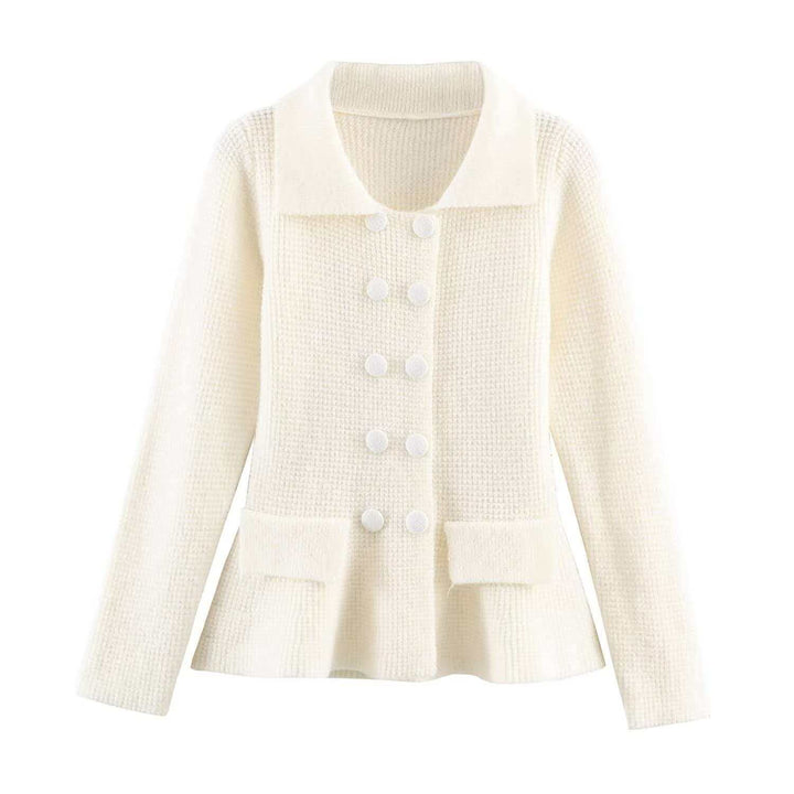 Damen lässige Strickjacke mit femininer Silhouette Drune