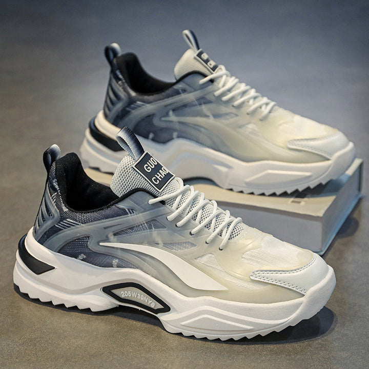 Herren Chunky-Performance Sneaker mit transparenten TPU‑Overlays und profiliertem Plateau Drune