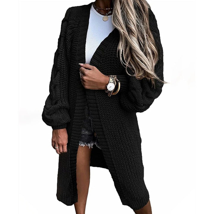 Damen Strickcardigan mit weiten Ärmel Drune