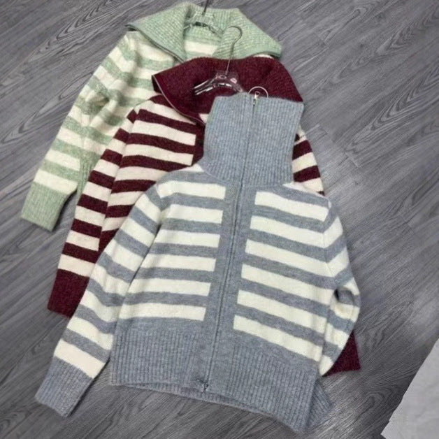 Damen Strickjacke mit Kapuze Drune