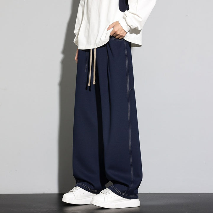 Damen Weite Palazzo‑Hose mit hohem Elastbund & Kordelzug Drune