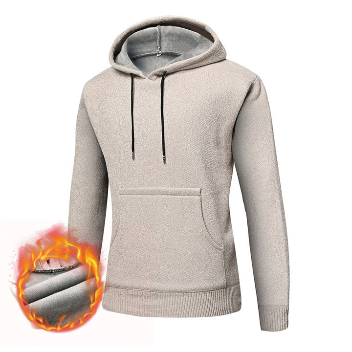 Herren Gefütterter Kapuzenpullover mit Thermofutter und Kängurutasche Drune
