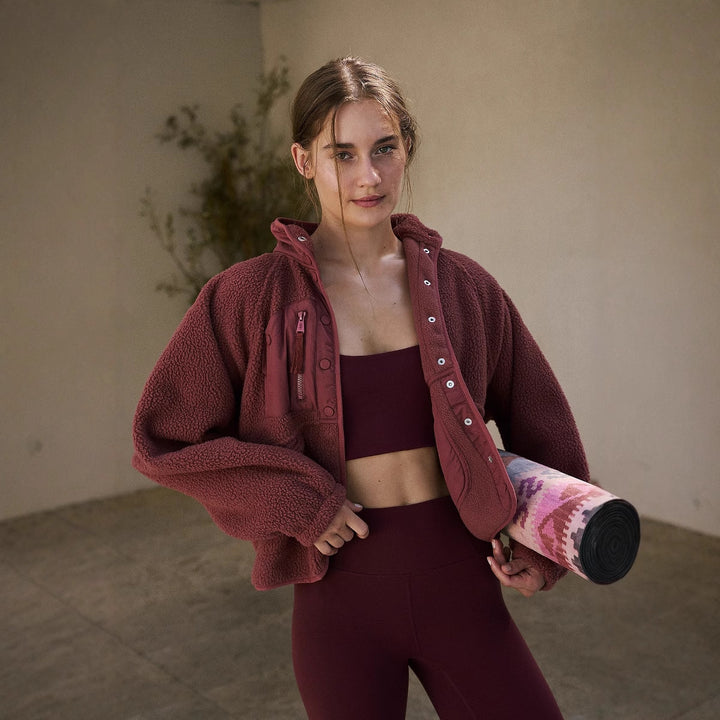 Damen Sportliche Fleecejacke mit praktischen Taschen Drune