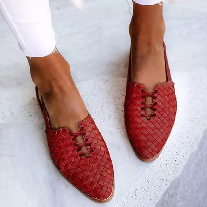 Drune | Gewebte Slip-On-Ballerinas