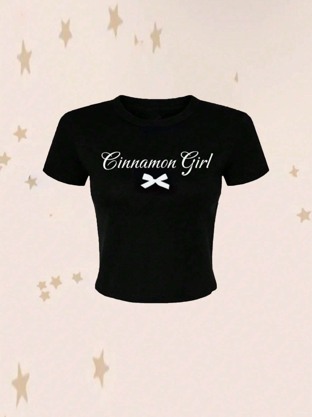 Damen Crop-T-Shirt mit kreativem Nostalgie-Druck und lässigem Schnitt Drune