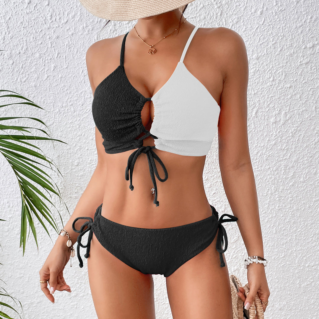 Damen Bikiniset mit verstellbarem Oberteil und modischem Cut-Out Drune