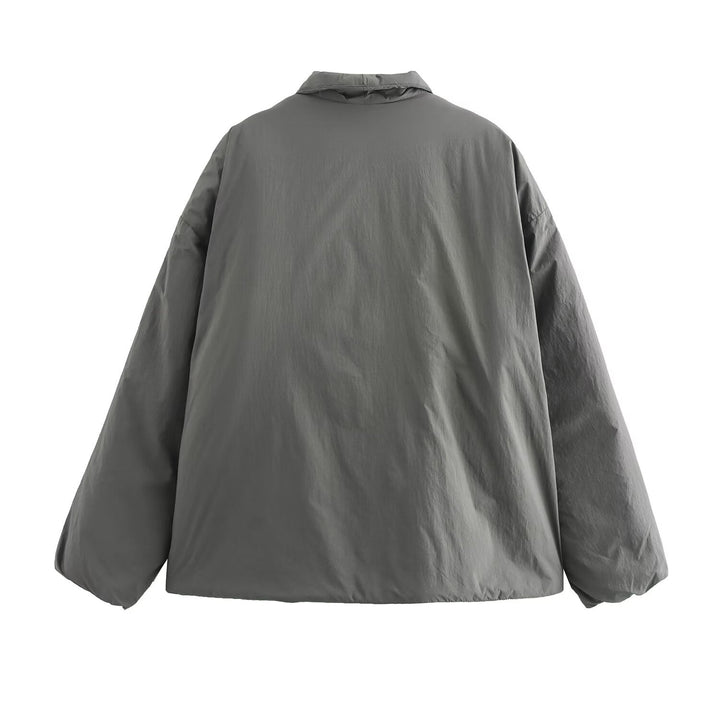 Damen 900+ gesteppte Wickeljacke mit Schalkragen und Taillenband Drune