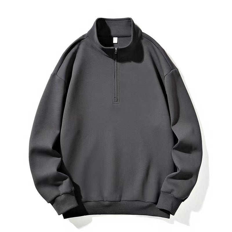 Unisex nan Halbzip-Sweatshirt mit Stehkragen und oversized Schnitt Drune