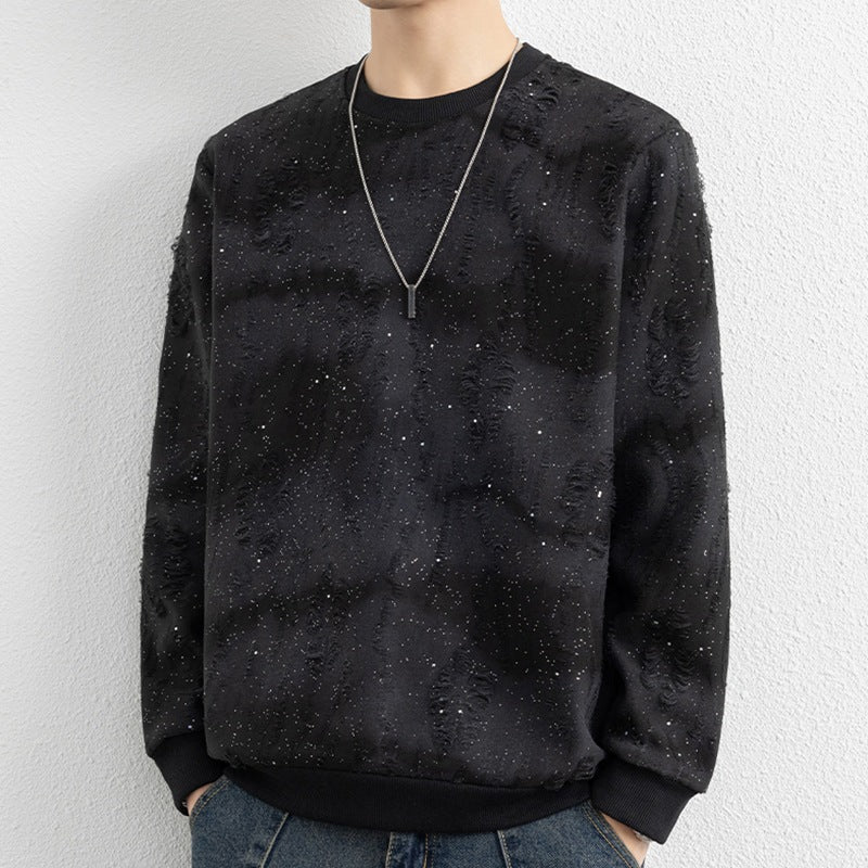 Herren Urbaner Sweatshirt mit funkelndem Design Drune