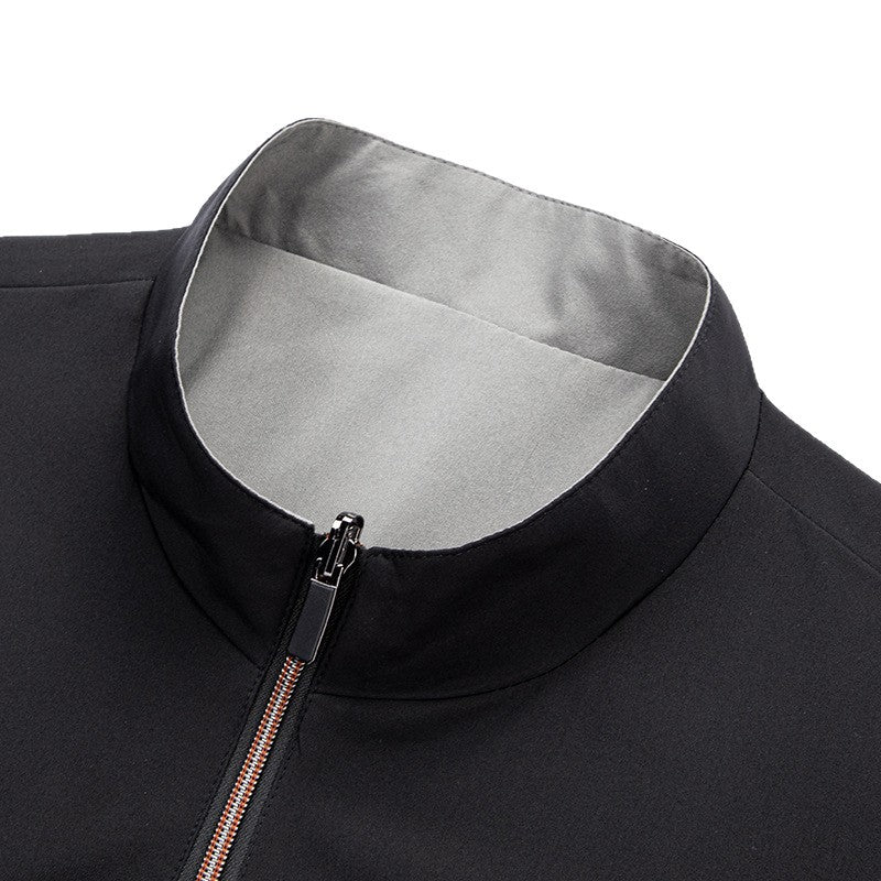 Herren elegante Übergangsjacke mit praktischem Stehkragen und seitlichen Reißverschlusstaschen Drune