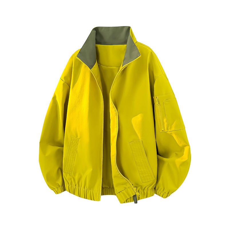 Damen Modische Übergangsjacke mit hohem Kragen und praktischen Taschen Drune
