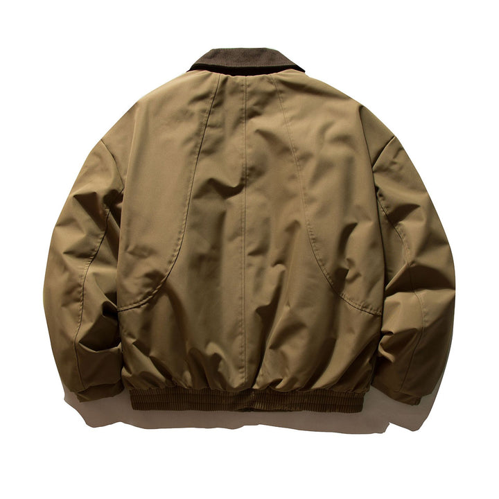 Herren Kurz geschnittener thermoisolierter Field‑Blouson mit Cordkragen und großzügigen Pattentaschen Drune