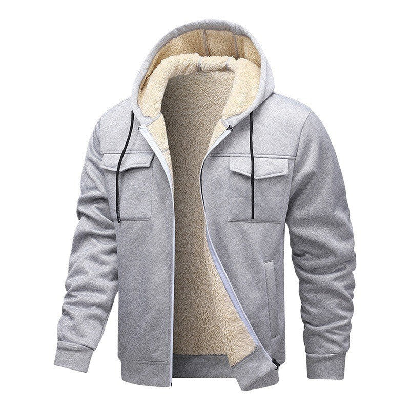 Herren Warm gefütterte Jacke Drune