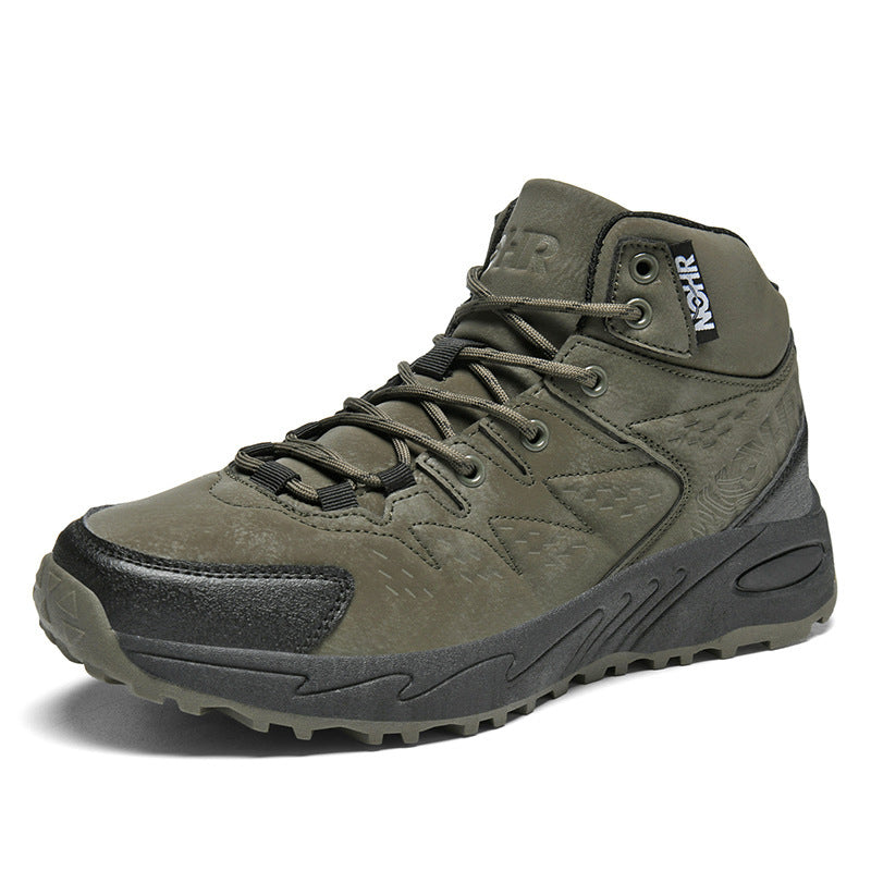 Herren nan robuster wasserabweisender Trekkingstiefel mit mittlerer Schafthöhe und rutschfester Profilsohle Drune