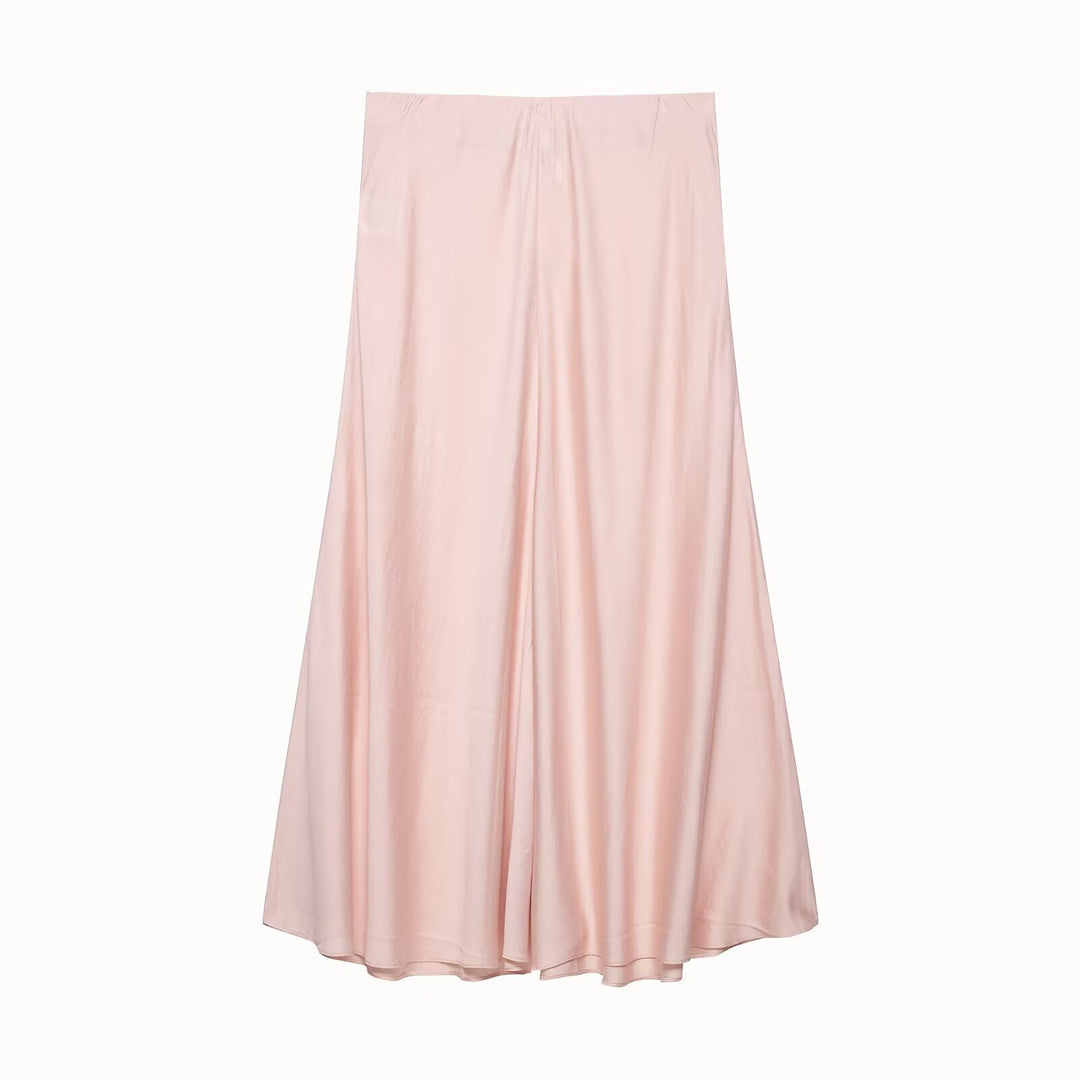 Damen Fließender Maxirock mit taillenhohem Bund und A‑Linien‑Silhouette Drune
