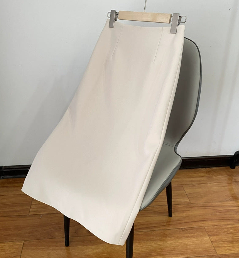 Damen Eleganter Bleistiftrock mit hohem Bund und figurbetontem Schnitt Drune