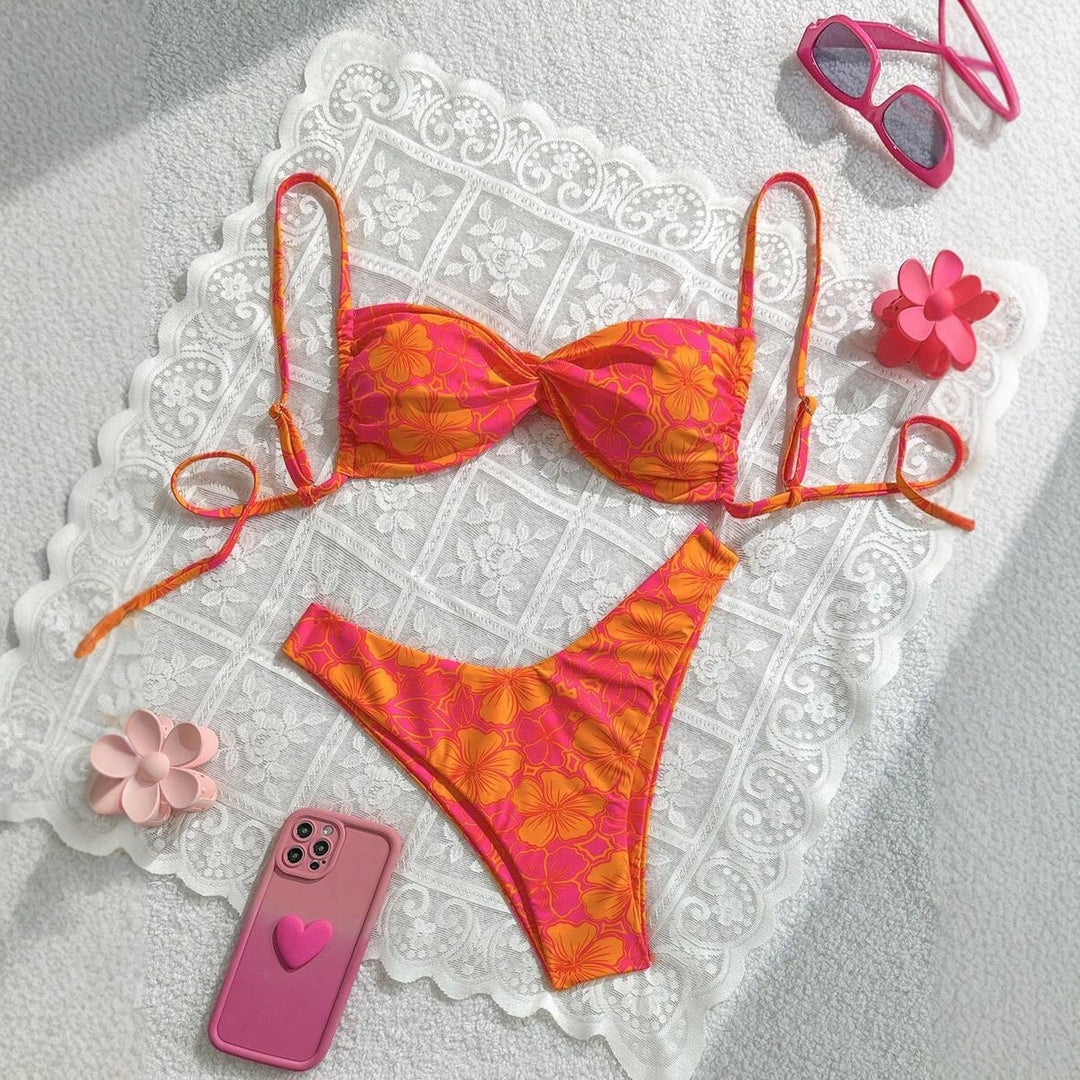 Damen Floral Bikini-Set Drune