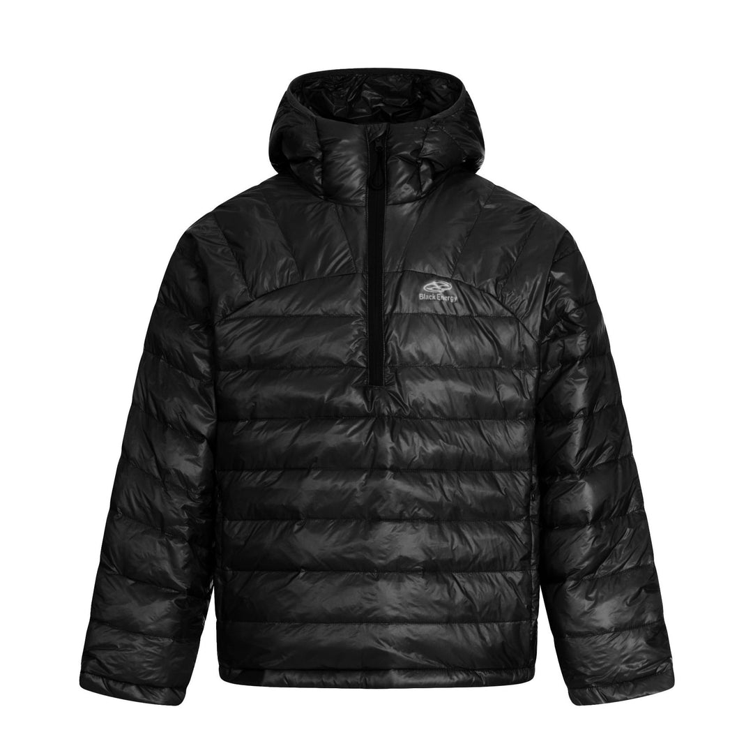 Herren Kurz geschnittener wattierter Halb-Zip Puffer mit Stehkapuze und ultraleichter Isolierung Drune