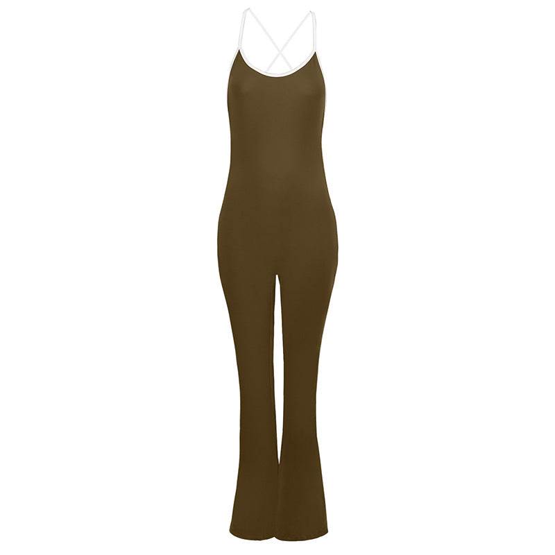 Damen Overall mit Spaghettiträgern Drune