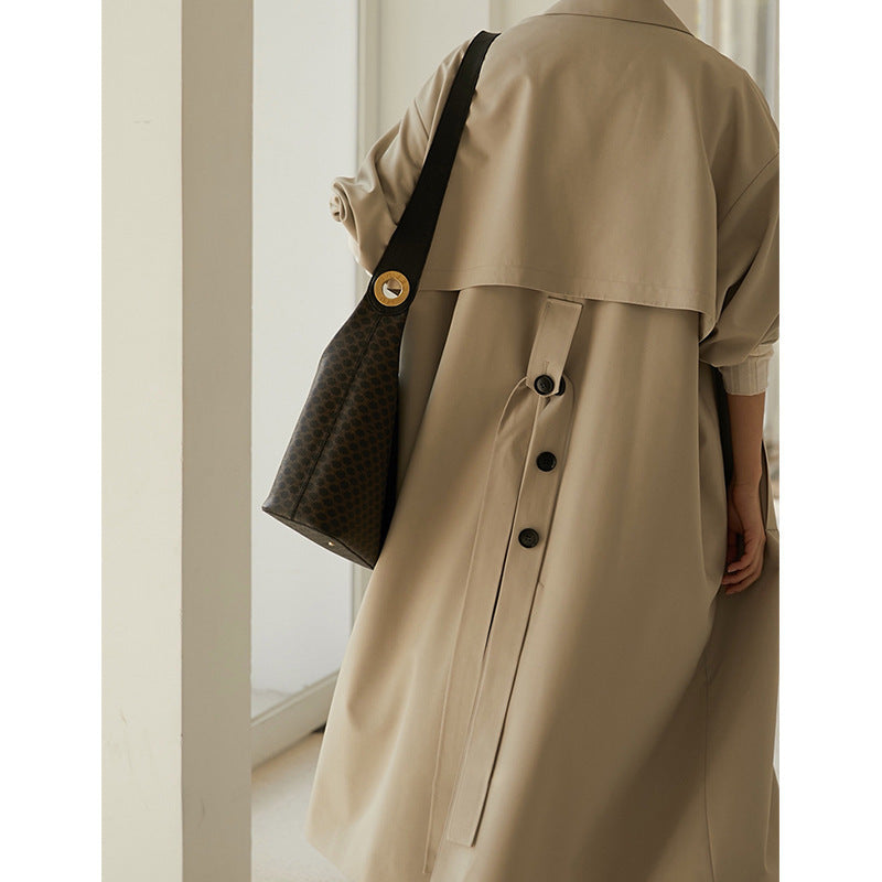 Damen Elegante und bequeme Trenchcoat Drune