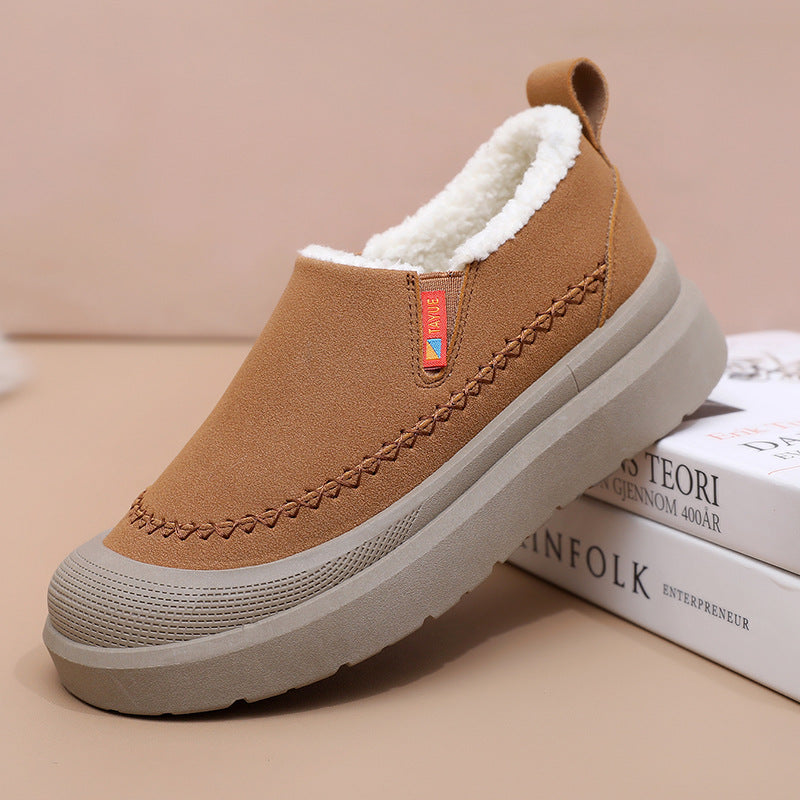 Damen Komfortable und warme Slip-On Hausschuhe mit kuscheligem Innenfutter Drune