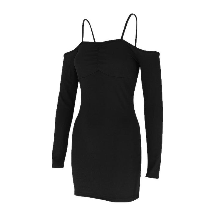 Damen elegantes Bodycon-Kleid mit Cut-Out-Details und langen Ärmeln Drune