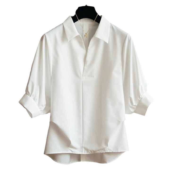 Damen Elegante Bluse mit Übergrößen und weiten Ärmeln Drune